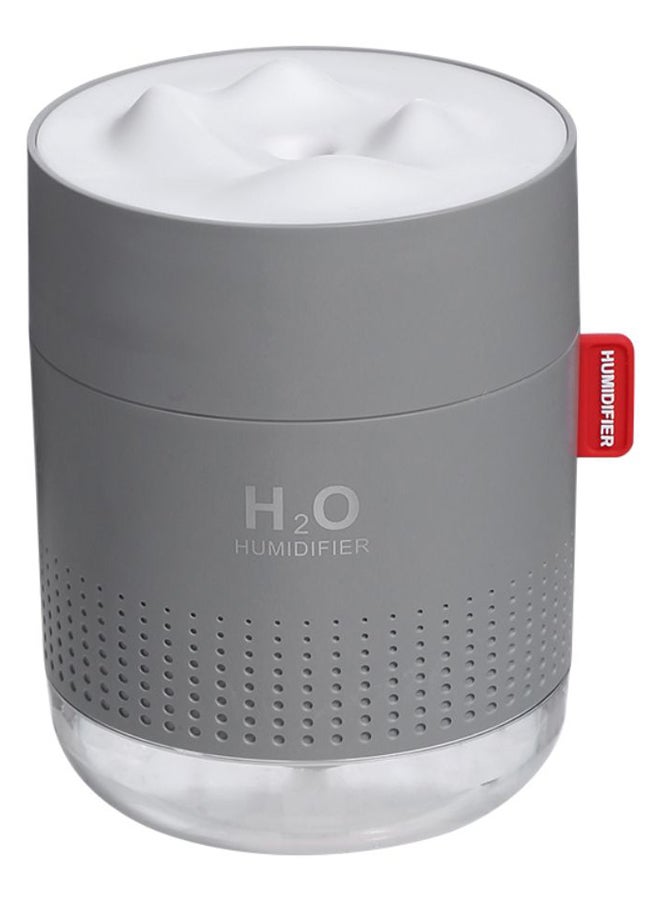 موزع هواء 2 في 1 يعمل بالموجات فوق الصوتية ومزود بإضاءة LED Humidifier 5 رمادي/ أبيض/ صافي - Image 1