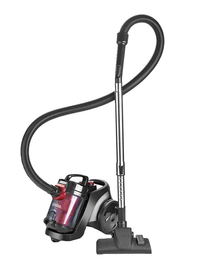سينبو مكنسة كهربائية بنظام إعصاري مزودج ولا تحتوي على كيس غبار سعة 3.5 لترات 3.5 L 890 W 3459 أسود/ فضي/ أحمر  - Image 1