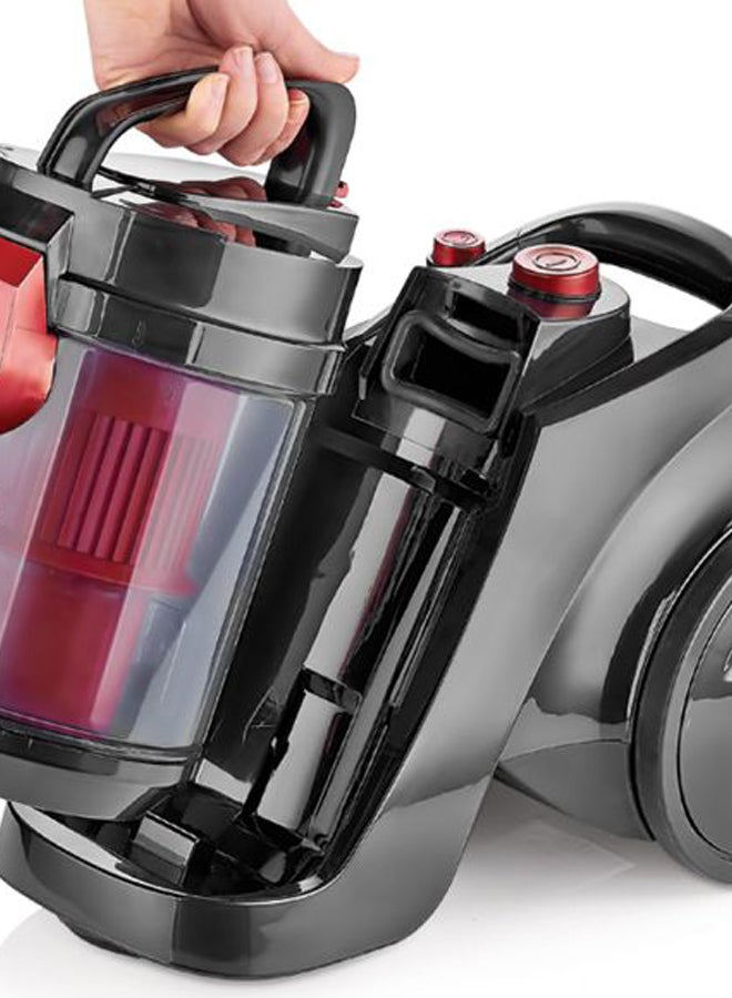 سينبو مكنسة كهربائية بنظام إعصاري مزودج ولا تحتوي على كيس غبار سعة 3.5 لترات 3.5 L 890 W 3459 أسود/ فضي/ أحمر  - Image 3