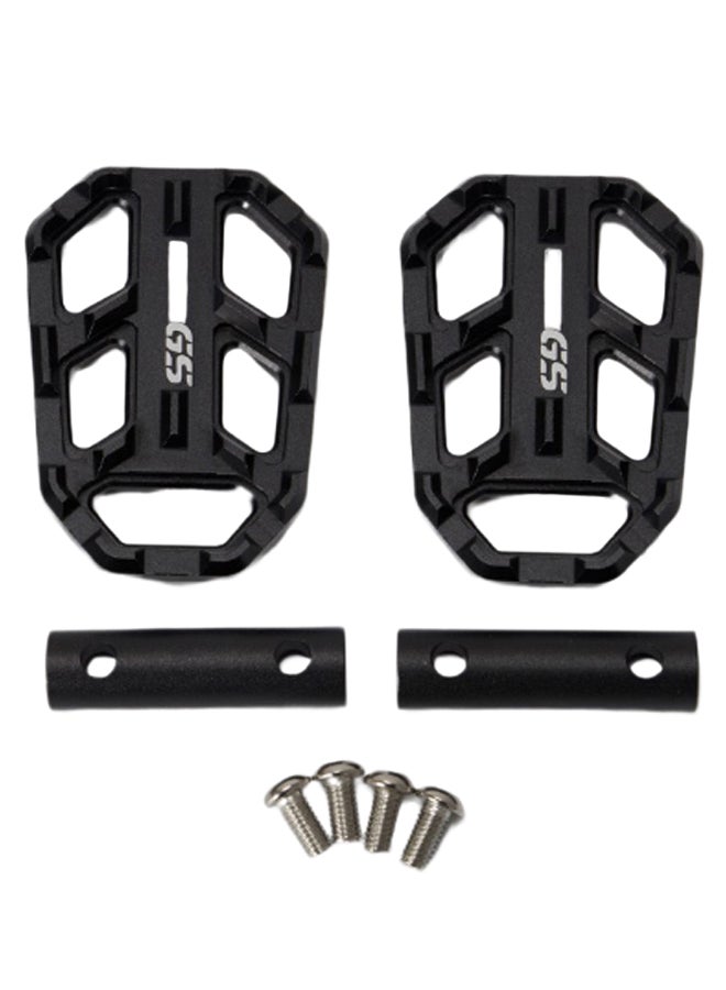 Generic Pair Of Motorcycle Foot Pegs Front Billet Wide Pedals  - Image 1