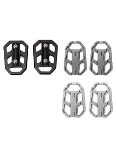 Generic Pair Of Motorcycle Foot Pegs Front Billet Wide Pedals  - Image 2