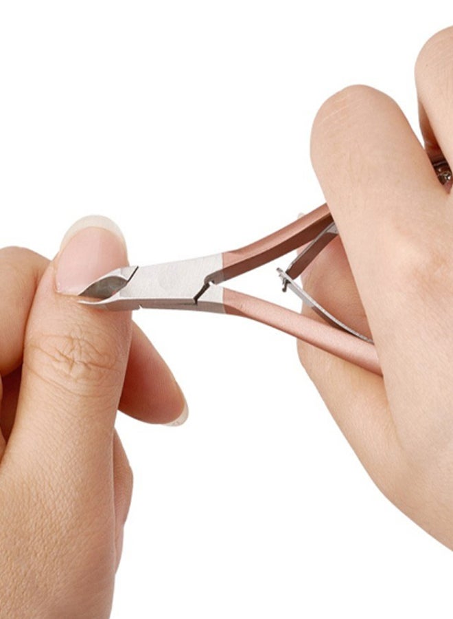 Generic Professional Cuticle Nipper Rose Gold/Silver  - Image 2