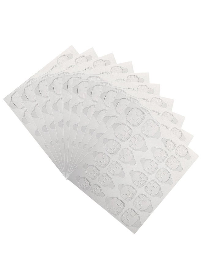 10-Sheet Double Sided Nail Adhesive Tape Clear