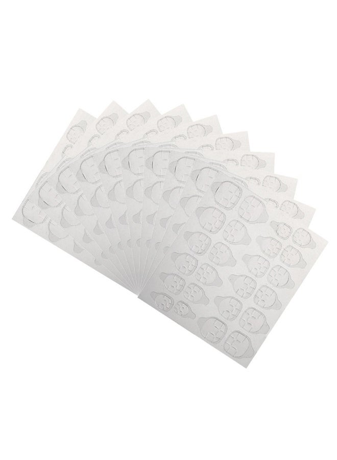 10-Sheet Double Sided Nail Adhesive Tape Clear - Image 1