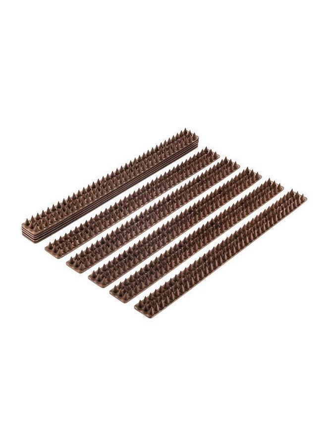 Generic 10-Piece Anti-Climbing Security Fence Spike Set Brown 4.8meter  - Image 1