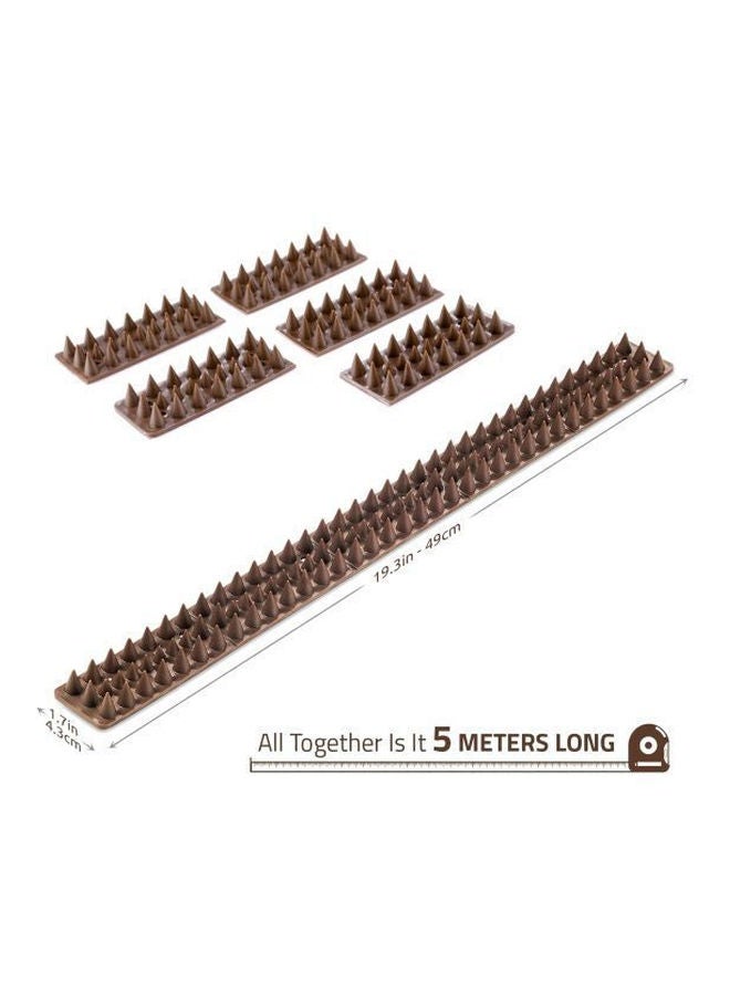 Generic 10-Piece Anti-Climbing Security Fence Spike Set Brown 4.8meter  - Image 4