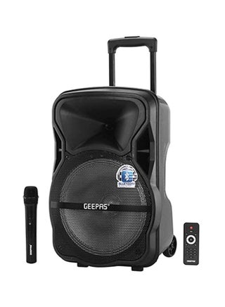 Portable & Rechargeable Professional Speaker With LED Disco Light, Bluetooth, USB/SD/FM, Wireless Microphone, Remote Control - v1585383757/N23145227A_1