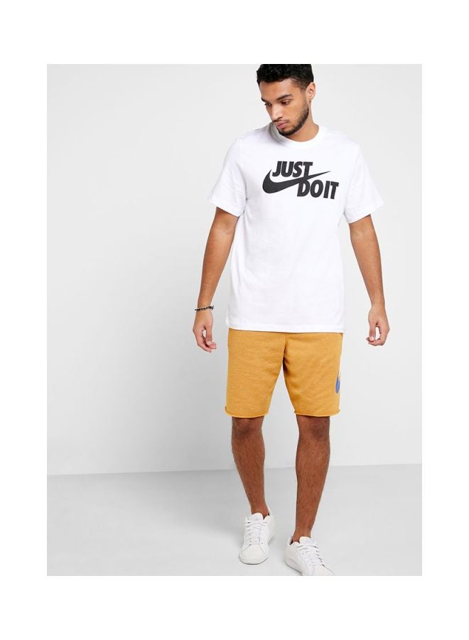 Nike Just Do It Swoosh T-Shirt White - Image 3