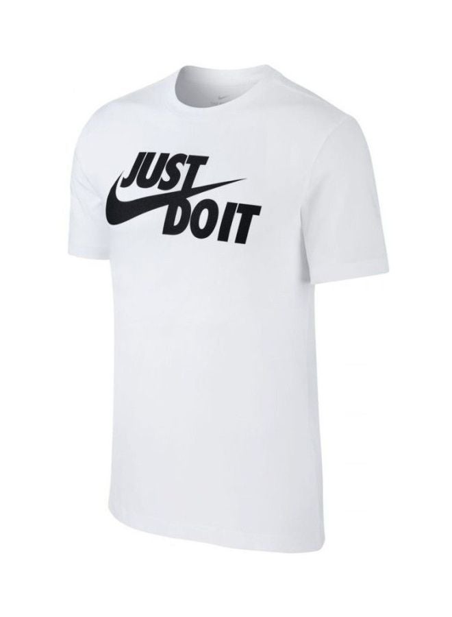 Nike Just Do It Swoosh T-Shirt White - Image 4