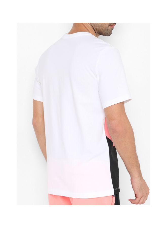 Short Sleeve Multi Nsw Hbr Swoosh 1 T-Shirt White/Black/Pink Gaze
