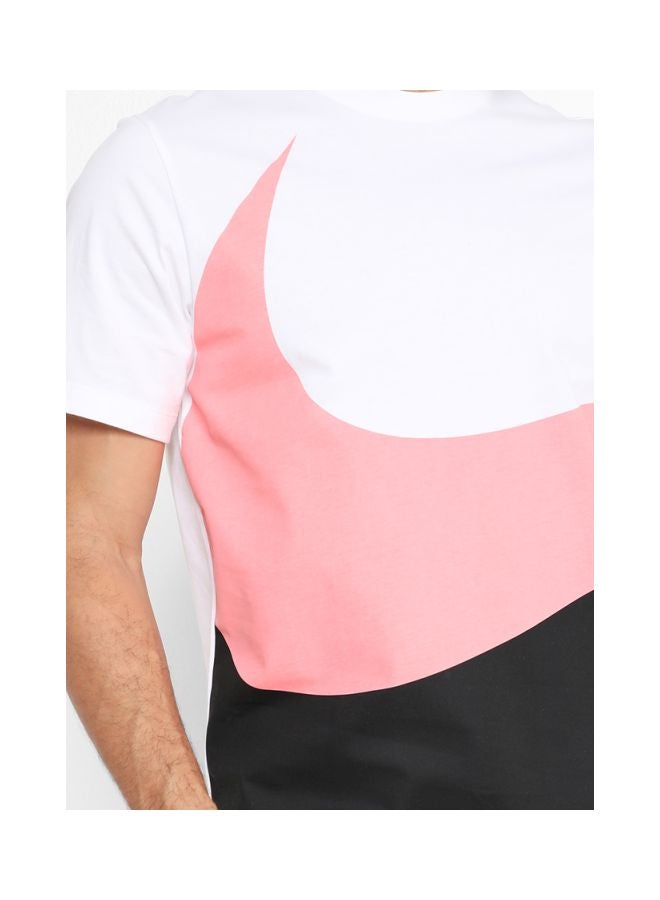 Short Sleeve Multi Nsw Hbr Swoosh 1 T-Shirt White/Black/Pink Gaze