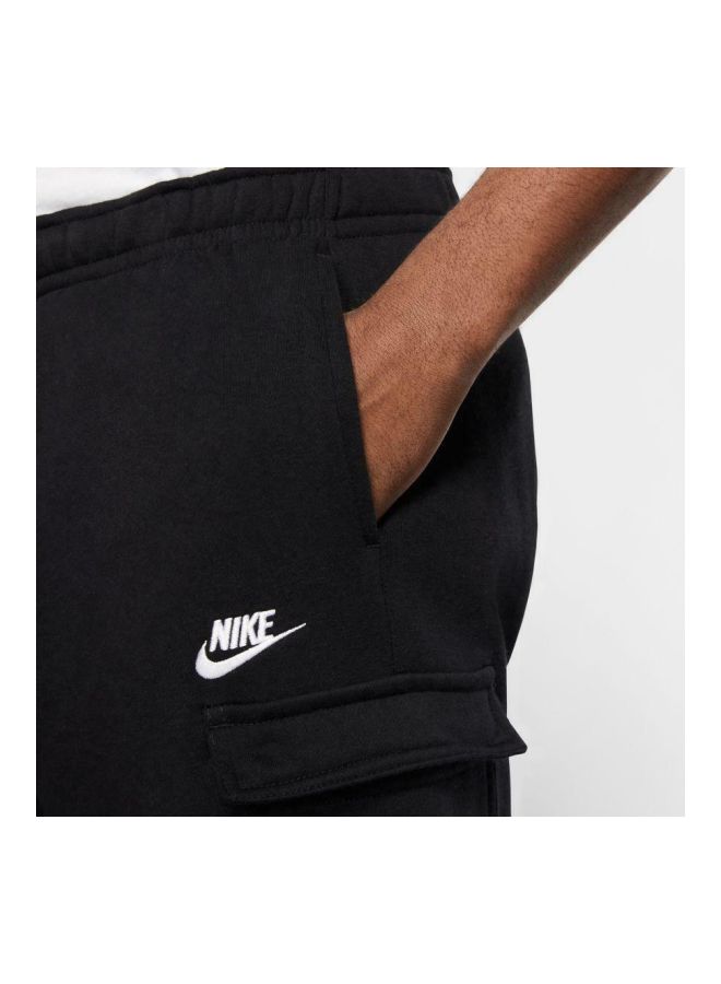 Nike Club Cargo Jogger Pants Black/White  - Image 4