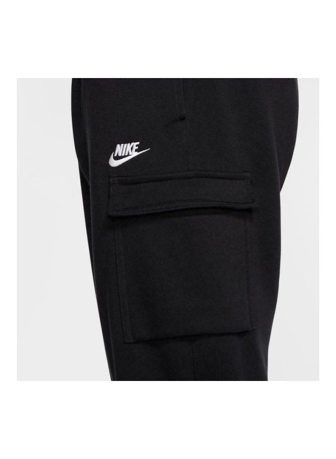 Nike Club Cargo Jogger Pants Black/White  - Image 5