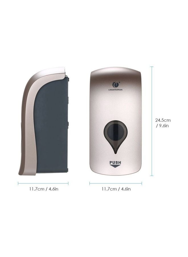 CHUANGDIAN - Automatic Spray Soap Dispenser Black/Gold 25x11.5x12cm - Image 1