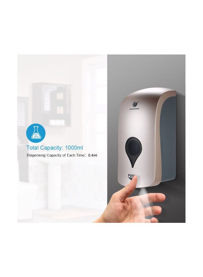 CHUANGDIAN - Automatic Spray Soap Dispenser Black/Gold 25x11.5x12cm - Image 1