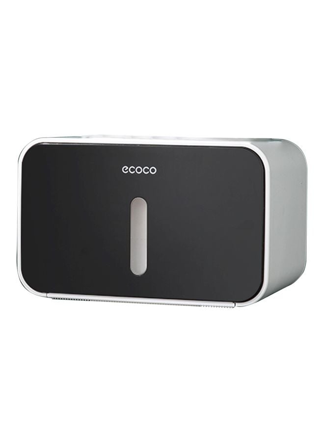 ecoco Wall Mounted Toilet Paper Holder Black/White  - Image 1