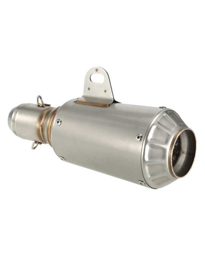 Generic 51mm Universal Motorcycle ATV Frosting Stainless Steel Exhaust Pipe Muffler  - Image 2