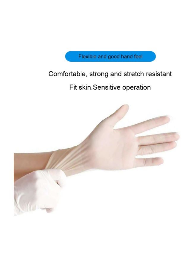 Pair Of Disposable PVC Gloves Clear 22x7x9cm - Image 4