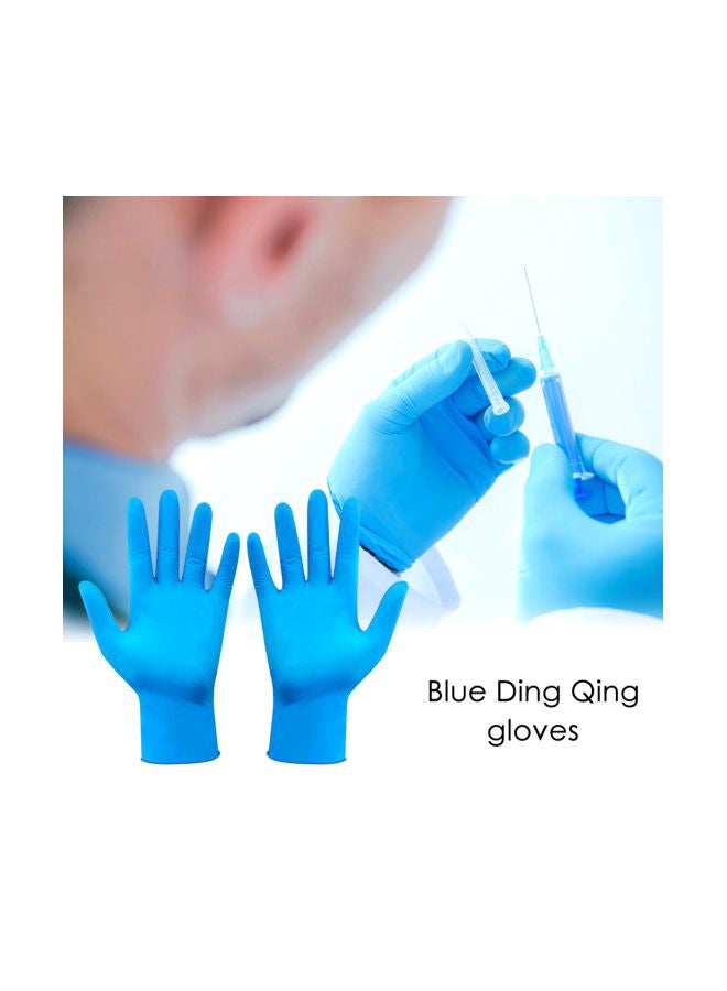 Pack Of 50 Convenient Laboratory Inspection Gloves Blue 22x5x10cm - Image 3