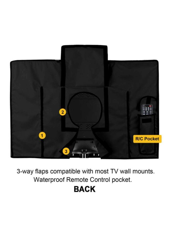 Polyester TV Cover Black - Image 5