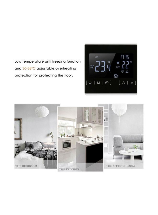 Generic LCD Touch Screen Temperature Controller White/Black  - Image 3