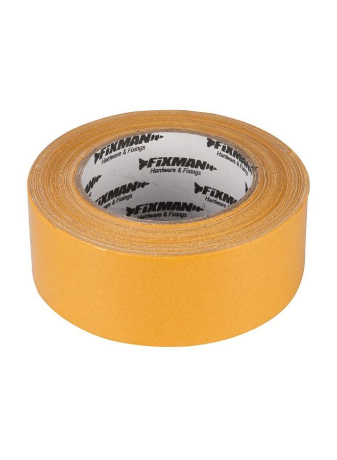 فيكس مان شريط لاصق على الوجهين أصفر 50mm x 33m