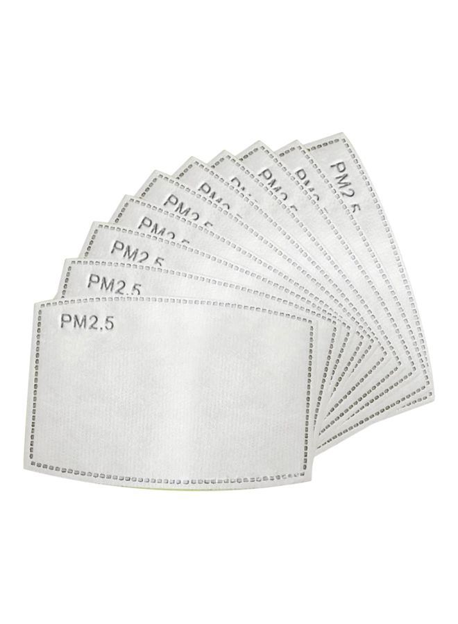 10-Piece Disposable Mouth Mask Replace Inner Pads Set