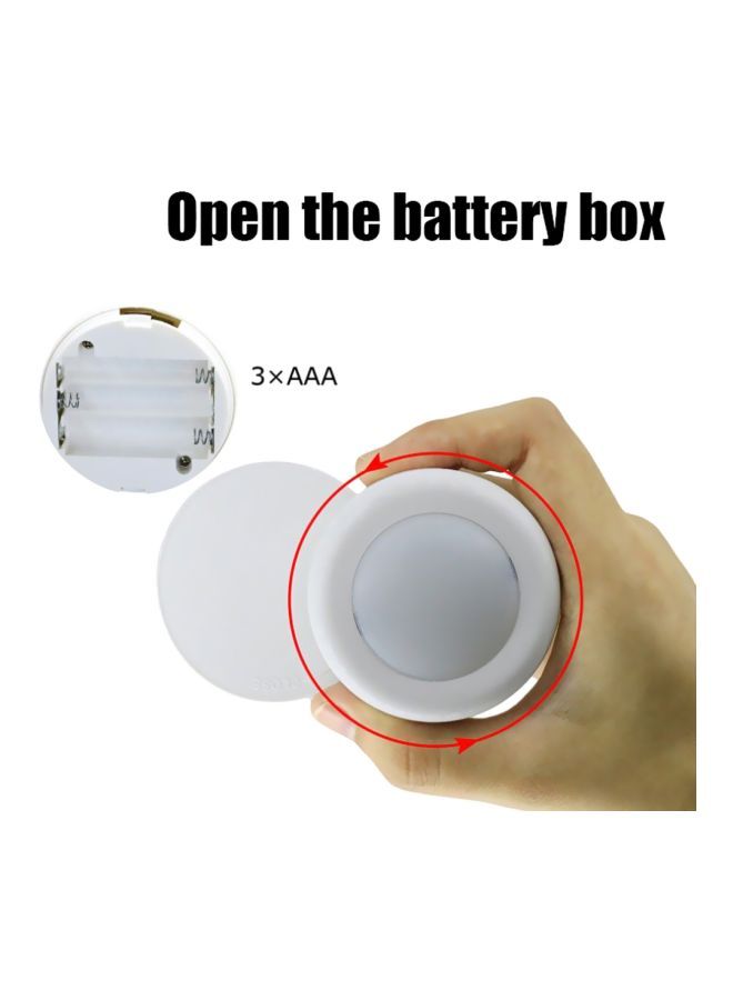 مصباح LED للخزانة مع جهاز تحكم عن بعد أبيض  - Image 4