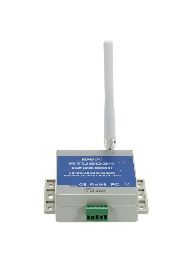 KKmoon - Remote On/Off Switch Free Call SMS Command GSM Door Gate Opener Blue/Grey/White 17x9.5x4cm - Image 1