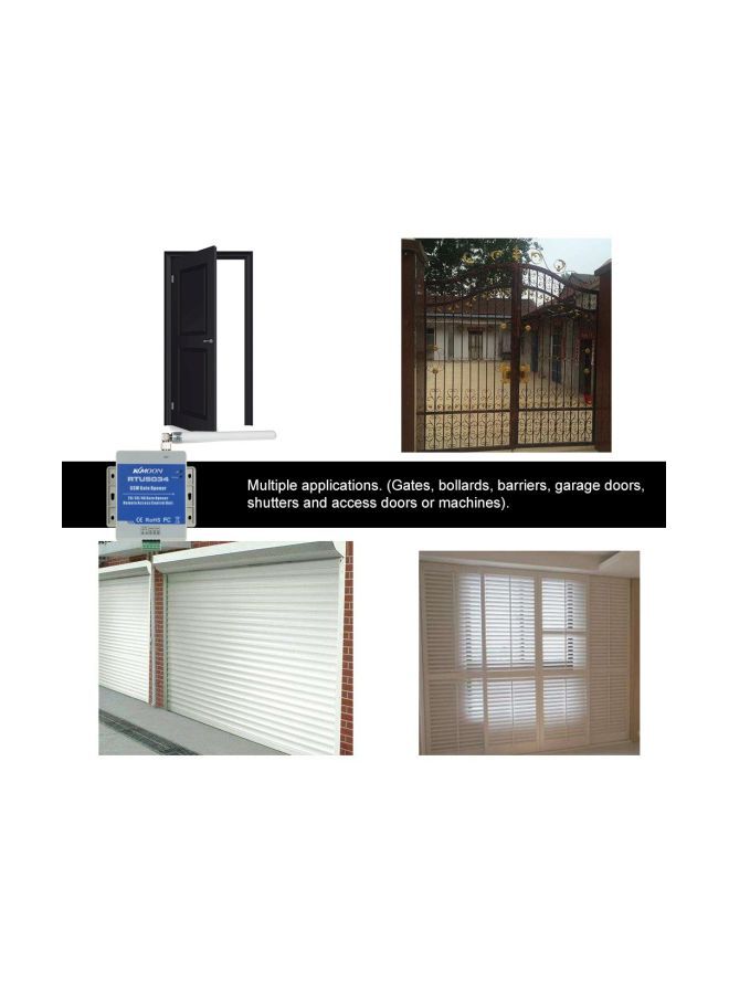 KKmoon - Remote On/Off Switch Free Call SMS Command GSM Door Gate Opener Blue/Grey/White 17x9.5x4cm - Image 1