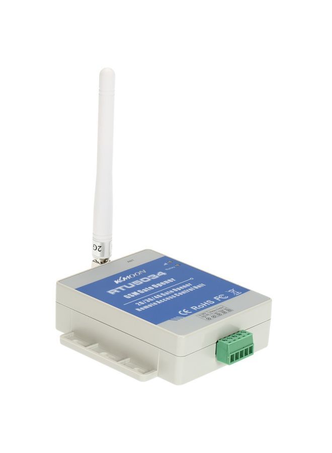 KKmoon - Remote On/Off Switch Free Call SMS Command GSM Door Gate Opener Blue/Grey/White 17x9.5x4cm - Image 1