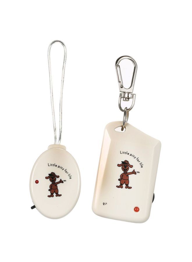 Wireless Electronic Anti-Lost Alarm White/Brown 20cm  - Image 1