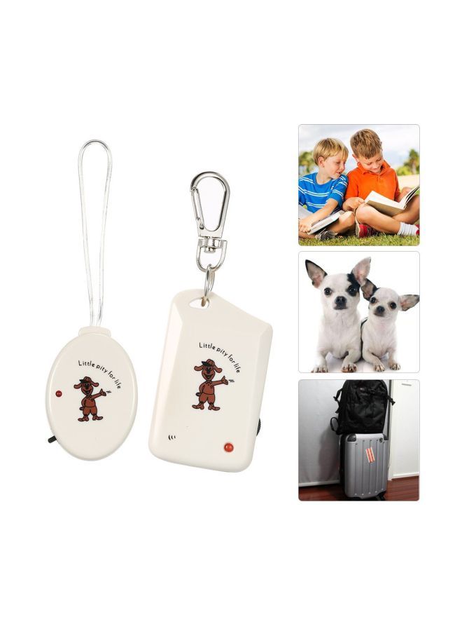 Wireless Electronic Anti-Lost Alarm White/Brown 20cm  - Image 2