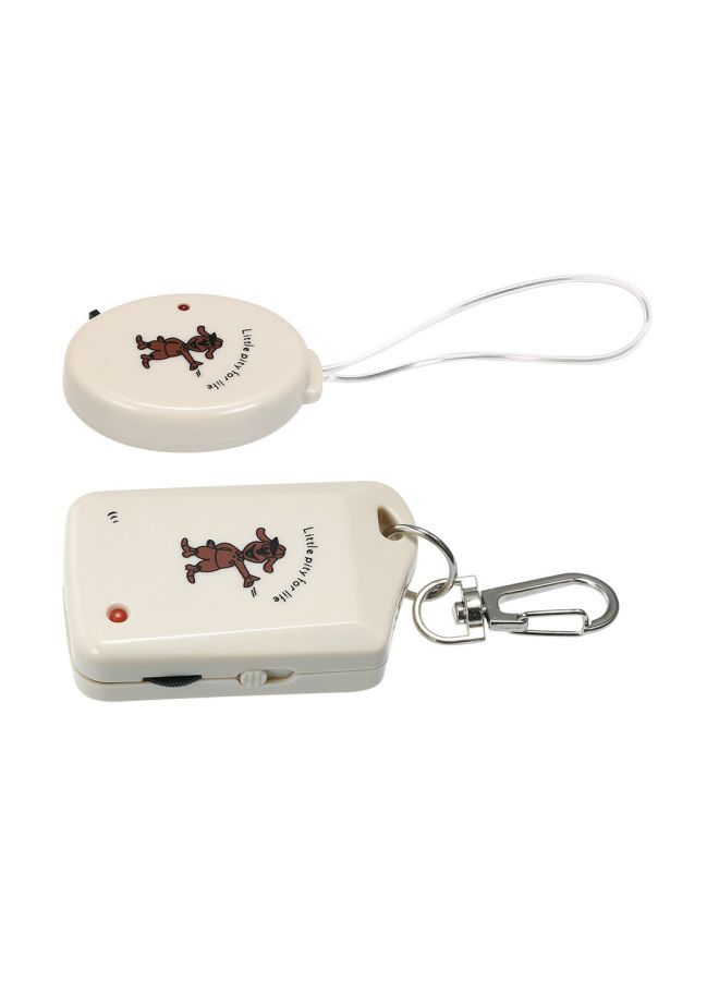 Wireless Electronic Anti-Lost Alarm White/Brown 20cm  - Image 3