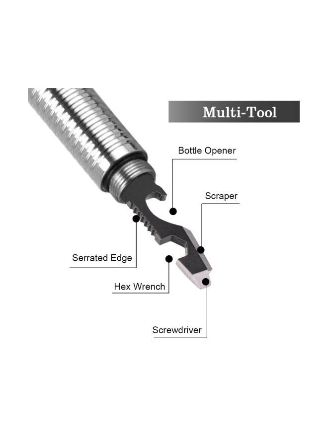 Tactical Self Defense Pen Silver 18.2centimeter - Image 3