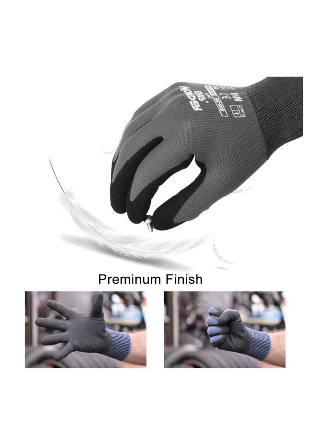 Pair Of Nylon Abrasion Proof Gloves Black XL - v1585403797/N36236926A_3