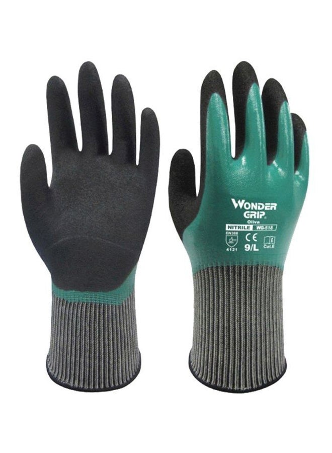 Pair Of Thermo Plus Coldproof Work Gloves Green/Black M - v1585403808/N36236938A_1