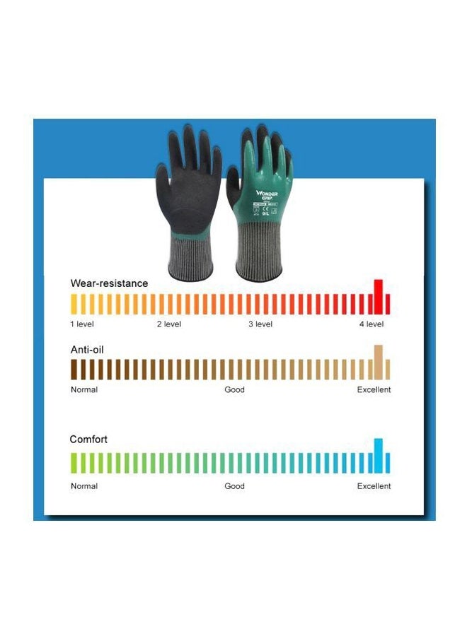 Pair Of Thermo Plus Coldproof Work Gloves Green/Black M - v1585403808/N36236938A_2