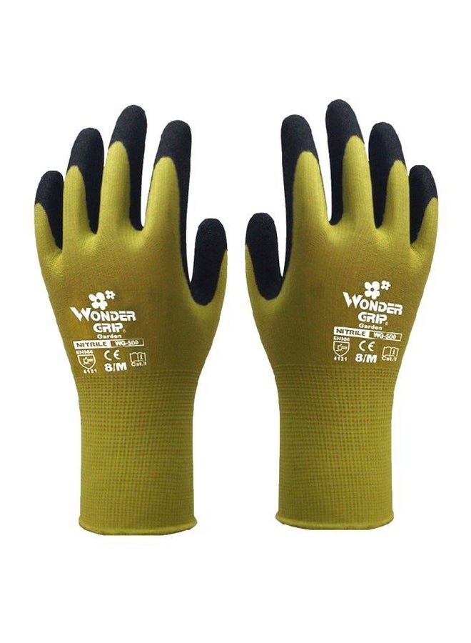 Pair Of  Nylon Abrasion Proof Gloves Green/Black S - v1585403810/N36236943A_1