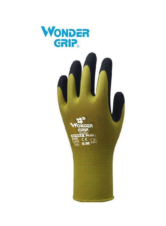 Pair Of  Nylon Abrasion Proof Gloves Green/Black S - v1585403810/N36236943A_2