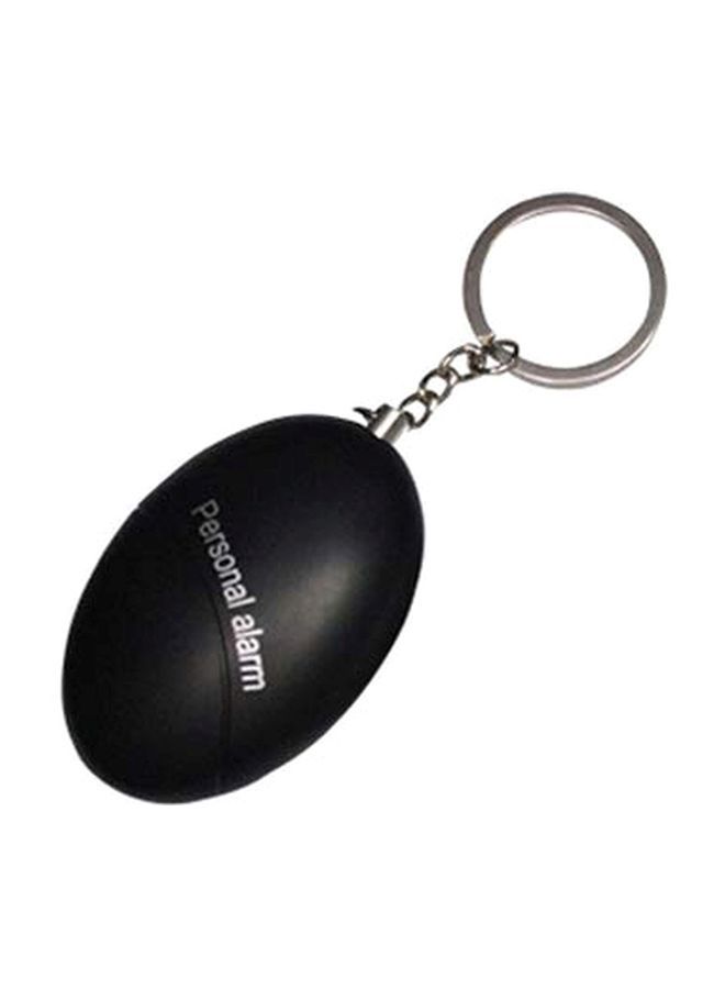 Self-Defense Security Alarm Keychain Black/Silver 