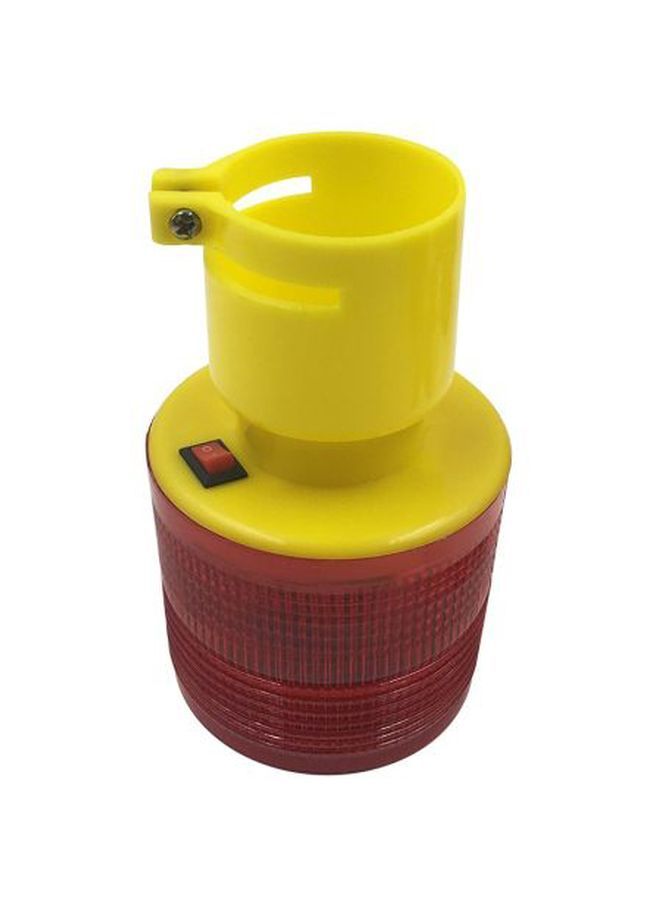 Wireless LED Solar Warning Light Red/Yellow 11cm - Image 2