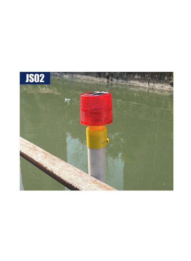 Wireless LED Solar Warning Light Red/Yellow 11cm - Image 4