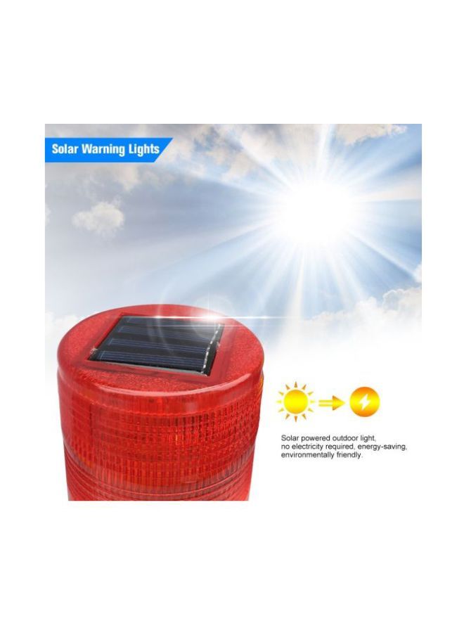Wireless LED Solar Warning Light Red/Yellow 11cm - Image 5