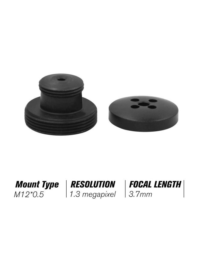 Button Lens M12 Mount Black - Image 2