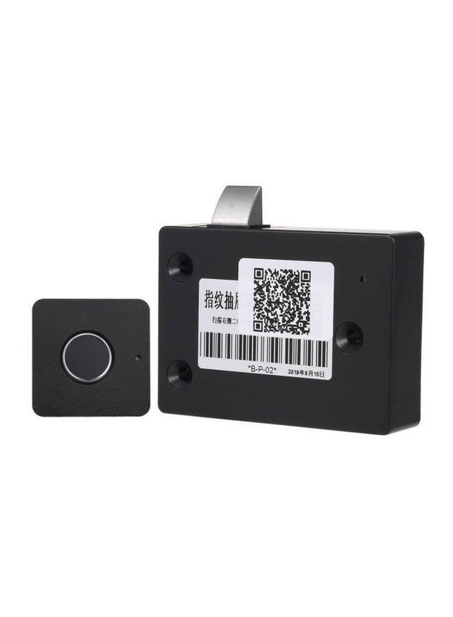 Generic Fingerprint Cabinet Lock Black  - Image 1