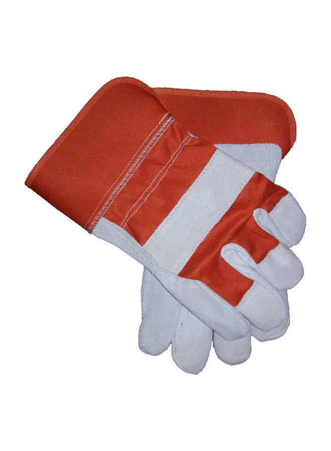 Tips & Toes - Leather Working Gloves Red/White - Image 1