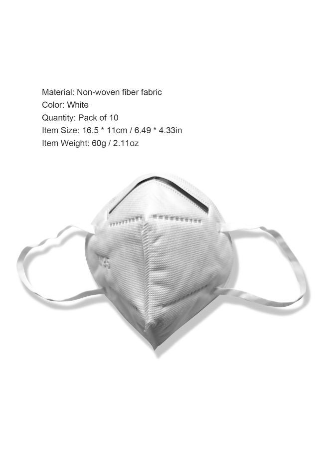 Generic 10-Piece KN95 Respirator Protective Mask Set  - Image 4