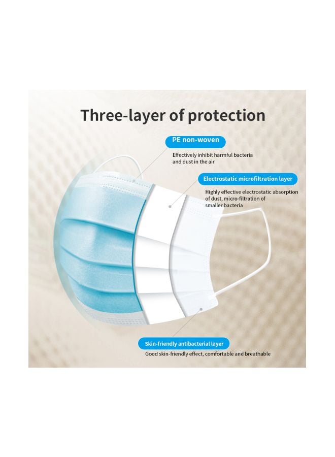 50-Piece Disposable Face Mask