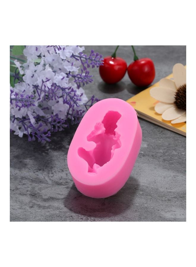 قالب على شكل طفل نائم وردي 12x3x8.5سم - Image 2
